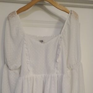 White Polka Dot Dress